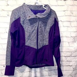 The North Face Pseudio Gray/Purple Athletic Jacket Women’s Size Medium Full Zip